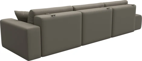 Диван прямой Лига-036 НПБ Модерн Лонг подлокотник справа Лига Диванов (Экокожа) арт.127689