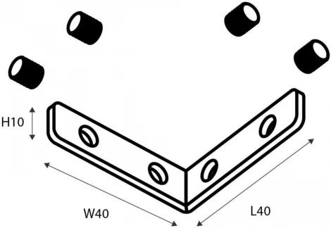 Угловой соединитель Favourite Logica 1014-CU-001