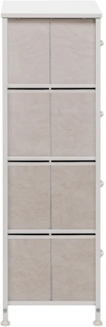 Комод Линкс 4 ящ., Каркас Белый, ящики Белые Leset