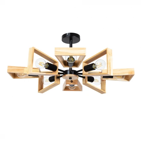 Потолочная люстра на штанге Arte Lamp Brussels A8030PL-8BK (220V)
