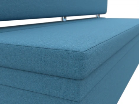 Диван кухонный прямой Стайл (Голубой/Рогожка) Лига Диванов арт.123911