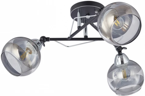 Потолочная люстра на штанге Arte Milano AMALFI-323685 323685/3B BK+CR (220V)