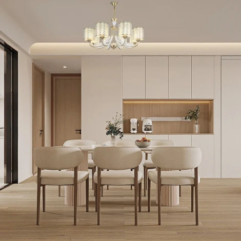 Подвесная люстра Arte Milano Florentia-3387 303387/8 Wh/Gd (220V, на цепи)