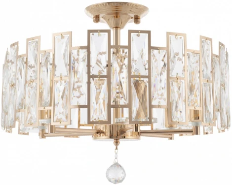 Потолочная люстра хрустальная на штанге Arte Milano Sorrento-4209 374209/6/80/470 GD (220V)