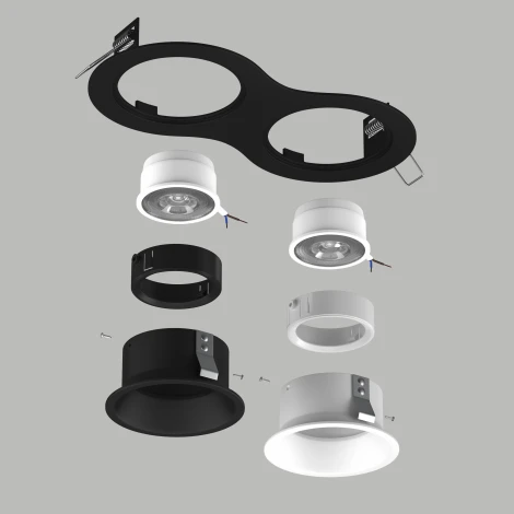 Встраиваемый светильник под LED модуль/ламп МR16 Lightstar Domino D6270607WBMOD (220V)