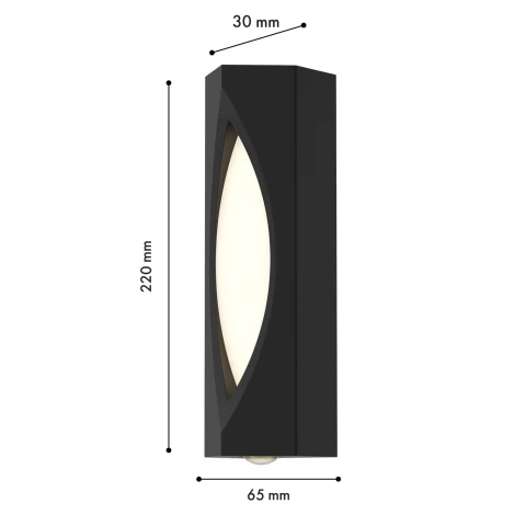 Настенный уличный светильник светодиодный Favourite Rombo 4848-2W LEDx9W 3000K IP65