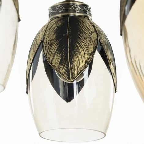 Подвесная люстра Citilux Garuda CL420153 (220V, на цепи, листья)