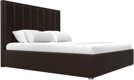 Кровать интерьерная Афродита 180 (Коричневый/Экокожа) Лига Диванов арт.120600