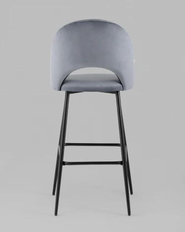 Стул барный Меган SN велюр серый Stool Group УТ000042226