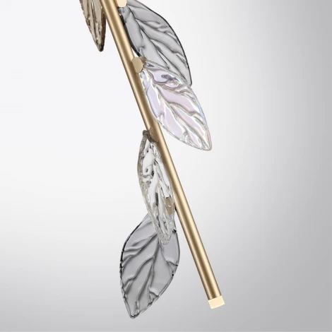 Подвесной светильник Odeon Light Listva 5445/1 матов.золото/дымч/прозрачн/коньячн/бензинов./металл/стекло 1*G4 LED*3W 12V (220V, на проводе)