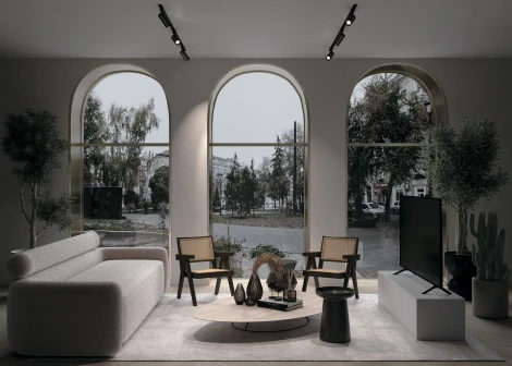 Трековый светильник Focus Unity GU10 50Вт (однофазный) Maytoni Technical TR004-1-GU10-B (220V)