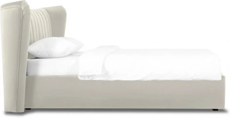 Кровать Queen Agata Lux ОГОГО (арт.636840), (Ткань/Белый)