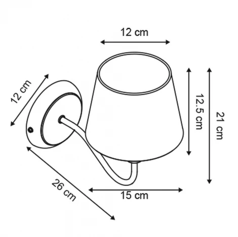 Бра Arte Lamp Gracia A1528AP-1WH