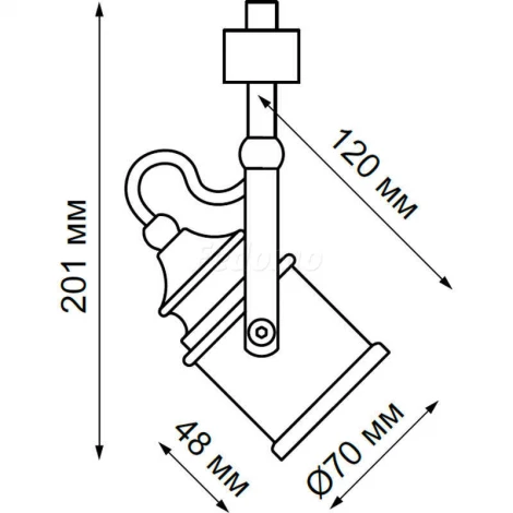 Трековый светильник Novotech Veterum 370545 (220V)