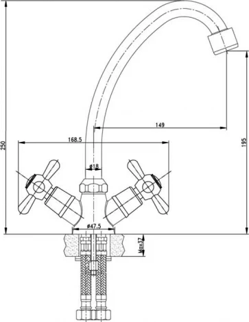 Смеситель Lemark Soul LM6040C для кухонной мойки