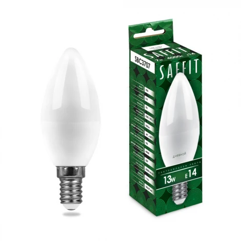 Лампа светодиодная Saffit SBC3713 55172 Свеча E14 13W 230V 6400K