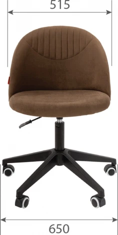 Компьютерное кресло CHAIRMAN HOME 119 (Металл,Пластик,Велюр/Голубой)