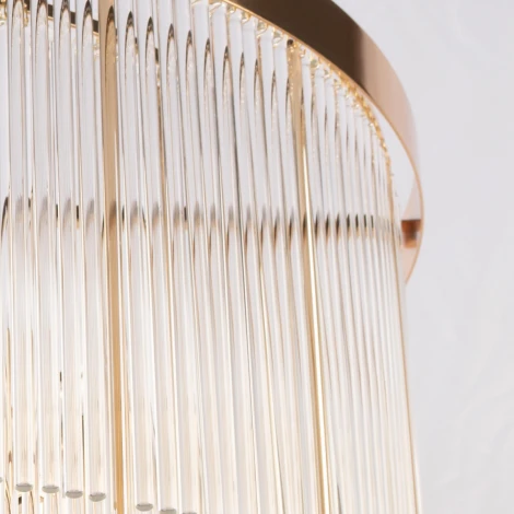 Подвесная люстра Loft It Montana 10299/600 French gold (220V, хрусталь, на цепи, круглые)