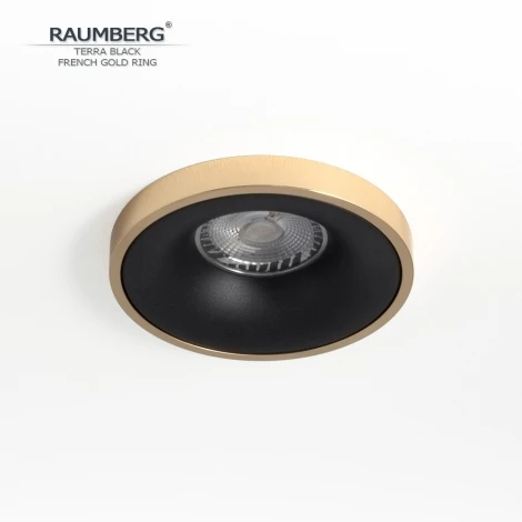 Встраиваемый светильник Raumberg TerraBk\FGd Black\French Gold