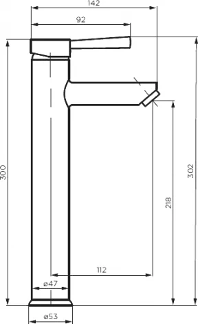 Смеситель Dorff Logic D3002102SS для раковины