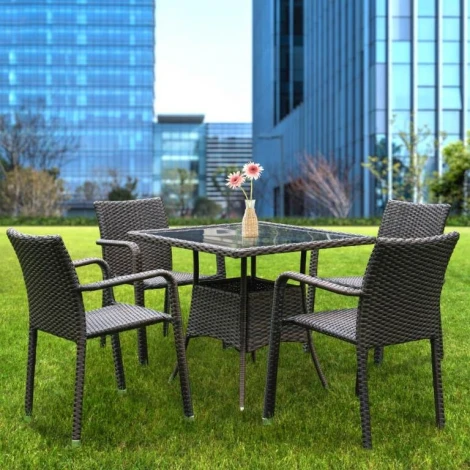 Комплект мебели AFM-4030A Brown (4+1) Afina