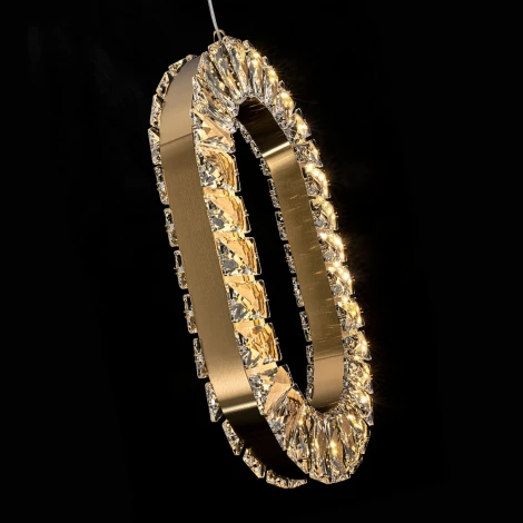 Подвесной светильник светодиодный хрустальный с регулировкой цветовой температуры Modelux MODELUX ML.9040.370 BS