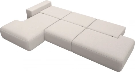 Диван угловой Лига-036 НПБ Модерн Лонг левый угол Лига Диванов (Замша) арт.127762L