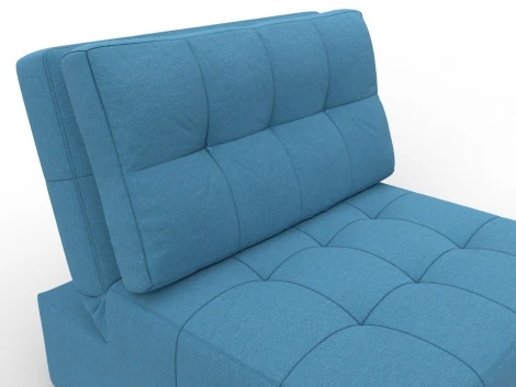Кресло-кровать Лига-107 (80) (ЛДСП,Брус,Фанера,Рогожка/Голубой) Лига Диванов 134893
