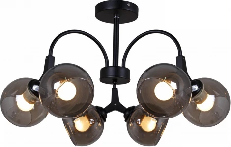 Потолочная люстра на штанге Reluce 01268-0.3-06 BK+CR (220V)