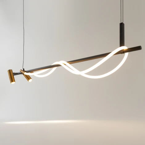 Подвесной светильник с гибким неоном Tau MOD166PL-L30GB3K Maytoni (LED, 220V, на тросе)