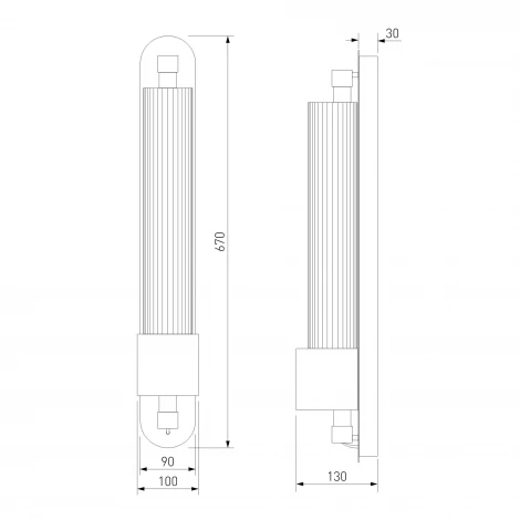 Настенный светильник Eurosvet Selina 303071 LED латунь