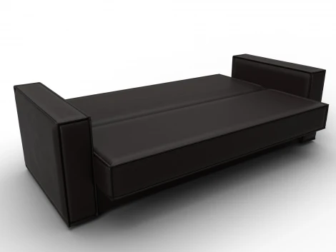 Диван-книжка Куба (ДСП,ЛДСП/Пластик/Экокожа/Коричневый) Лига Диванов 127450