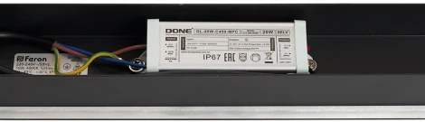 Светильник уличный светодиодный Feron Корфу 48022 DH3001, 15W, 525Lm, 3000K, черный (220V, IP54)