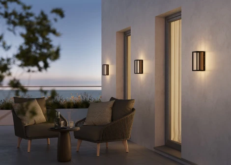 Уличный настенный светильник Maytoni Outdoor Frame O527WL-L12B3K