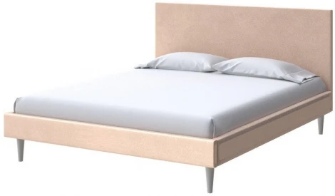 PROxSON Кровать Claro (Ткань: Велюр Casa Бежевый) 140x200