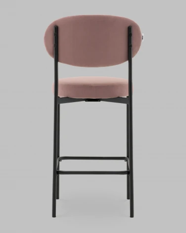 Стул Полубарный Бриф DD велюр пыльно-розовый Stool Group арт.УТ000041514