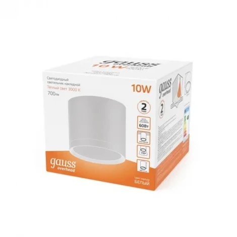 Накладной точечный светильник Gauss HD025 (LED, 220V, круглые)