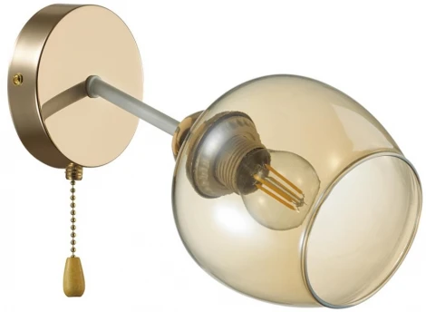 Бра Lumion Odell 5650/1W белый, золотой E27 1*60W 220V