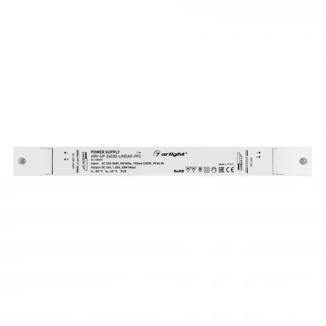 Блок питания ARV-SP-24030-LINEAR-PFC (24V, 1.25A, 30W) (IP20 Пластик) 032623 Arlight