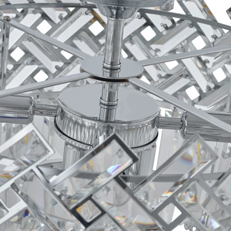 Потолочная люстра хрустальная на штанге Arte Milano Sorrento-8019 378019/7/50/470 CR (220V)