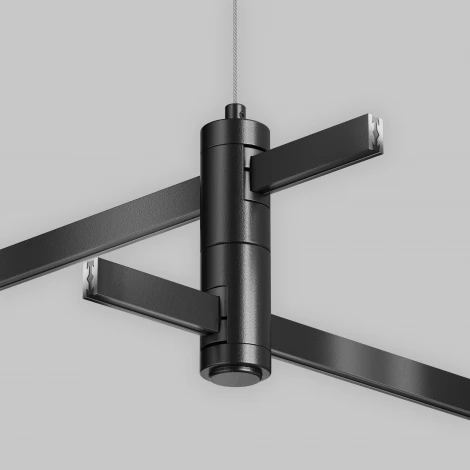 Подвес тросовый Hang двойной Flarity черный Maytoni Accessories for tracks Flarity TRA157SW-D1-B (24V)