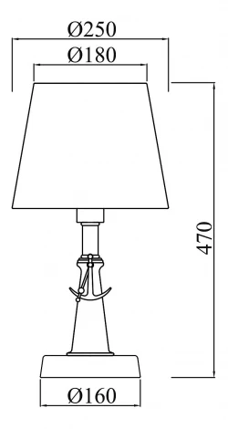 Интерьерная настольная лампа Maytoni Elegant 54 ARM625-11-R