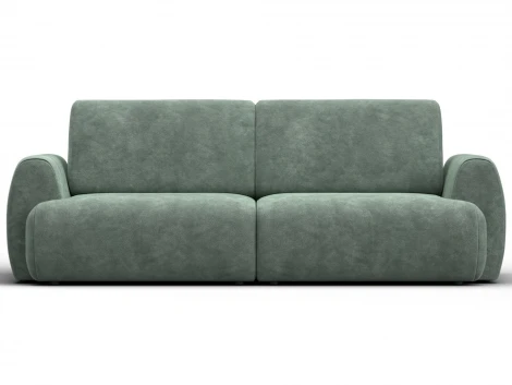Диван прямой Лига-115 НПБ (ДСП,Фанера,Велюр/Зеленый) Лига Диванов 136927