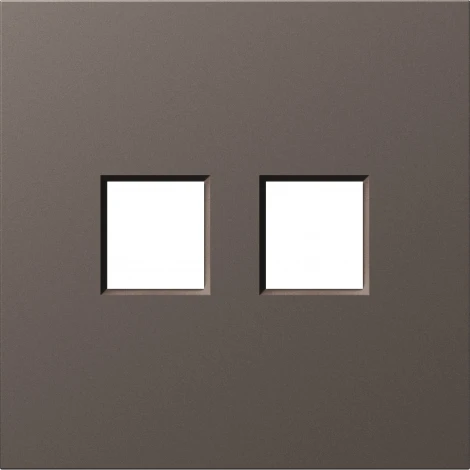 Накладка 2-я для розеток RJ45,TV,SAT, мокко Donel S08 DS86953