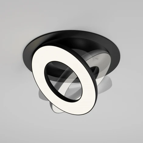 Встраиваемый светильник Maytoni Vector DL102-12W4K-B (LED, 220V, круглые)