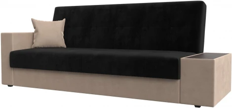 Диван-книжка Лига-020 стол справа (Черный,Бежевый/Велюр) Лига Диванов арт.118487