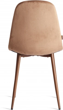 Стул BREEZE (mod. JSC-58) (Велюр,Металл  /Темно-коричневый,Орех)
