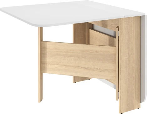 Стол-книжка раскладной Мечта 2, цвет дуб сонома/белый Mebelson (арт.KM-0005.1623)