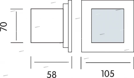Светильник уличный встраиваемый в стену светодиодный Horoz Mercan, 1 лампа, никель с белым