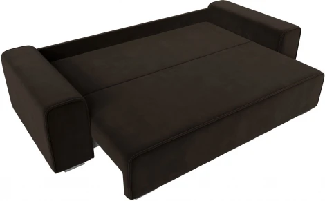 Диван прямой Лига-029 (Коричневый/Микровельвет) Лига Диванов арт.121022